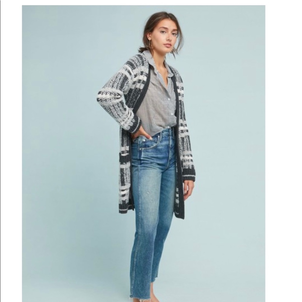 Mauve by Anthropologie Plaid Sweater